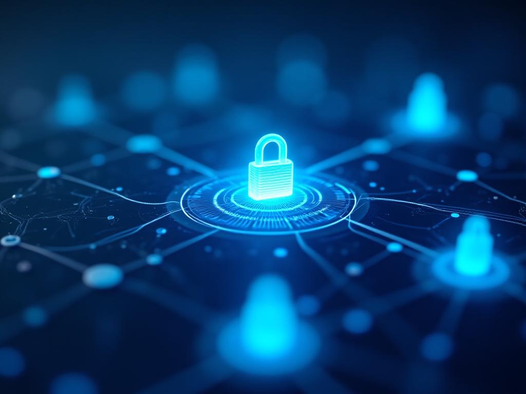 Atmospheric shot of digital data security